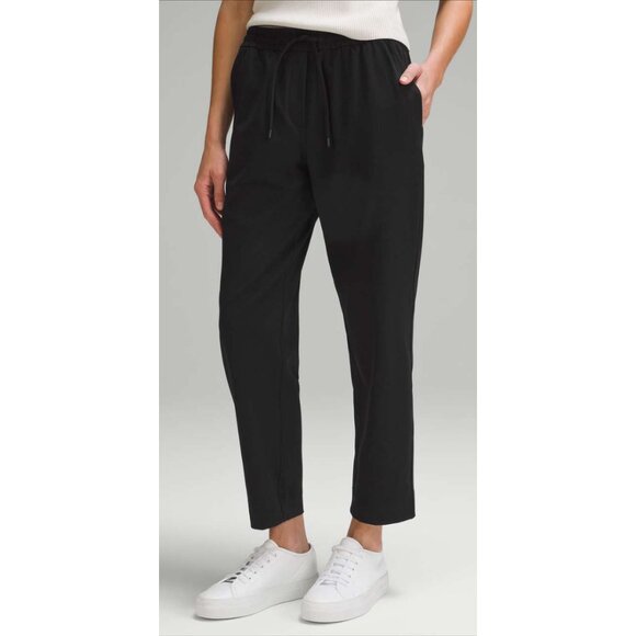 Lululemon Tapered-Leg Mid-Rise Pant 7/8 Length Luxtreme In Black - Picture 1 of 9